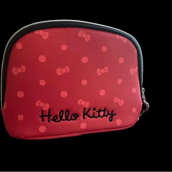Hello Kitty Red Polka Dot Cosmetic Bag Pouch Wristlet Travel Makeup
Organizer - Picture 3 of 7